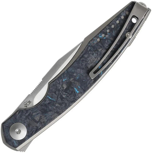 Viper Belone Linerlock Knife - Blue Carbon Fiber Handle With Premium M390 Blade For EDC Enthusiasts by Viper