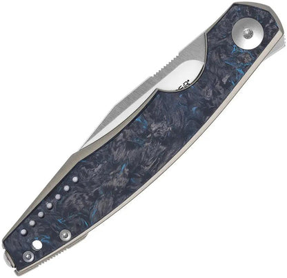 Viper Belone Linerlock Knife - Blue Carbon Fiber Handle With Premium M390 Blade For EDC Enthusiasts by Viper