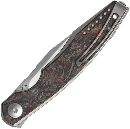 Viper Belone Linerlock Red CF Premium EDC Knife With Precision Ergonomics And Durable Build - Bohler M390 Blade by Viper