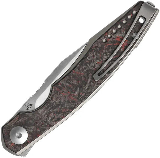 Viper Belone Linerlock Red CF Premium EDC Knife With Precision Ergonomics And Durable Build - Bohler M390 Blade by Viper
