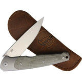 Viper Slip Joint Knife 4 Inch Premium M390 Green Micarta Handle Titanium Bolsters Designed by Jesper Voxnaes by Viper