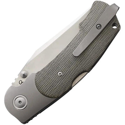 Viper TURN Lockback Knife - Green Micarta Handle, 3.25in M390 Blade, Elite EDC Gear by Viper