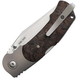 Viper Turn Lockback Dark Matter LE Knife - Limited Edition 300 Collectors M390 Blade Copper Carbon Fiber Handle by Viper