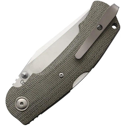 Viper Turn Essential Lockback Knife - Green Canvas Micarta Handle With M390 Blade For EDC Enthusiasts by Viper