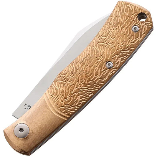 Viper Hug Folder Bronze Wolf V5990BRW - Premium M390 Blade And Bronze Wolf Handle For Collectors by Viper