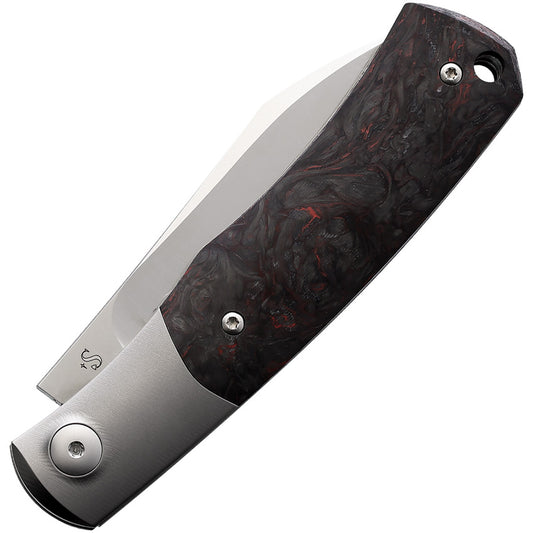 Viper Hug Folder V5992FCR - Red Carbon Fiber EDC Knife With Satin M390 Wharncliffe Blade by Viper