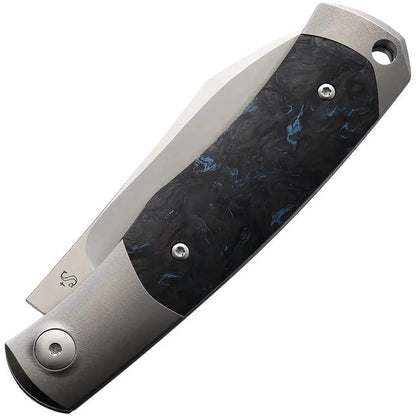 Viper Hug Folder Blue Carbon Fiber Wharncliffe M390 EDC Knife - Premium Blue Carbon Fiber Handle by Viper