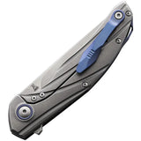 Viper Orso2 Framelock CF Folding Knife - Lightweight EDC Blade With Carbon Fiber Handle And Titanium Backing by Viper