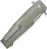 Viper Keeper 2 Folding Knife - Elmax Blade ASLS Lock Green Canvas Micarta Handle For EDC Enthusiasts by Viper