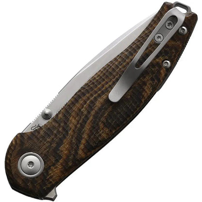 Viper Vale Linerlock Knife Bocote Handle MagnaCut 3 Inch Satin Blade Extended Tang - Everyday Carry Ready by Viper