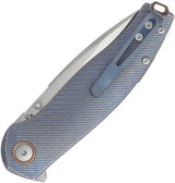 Viper Vale Linerlock Knife - Blue Titanium Handle With MagnaCut 3-Inch Blade For EDC Enthusiasts by Viper