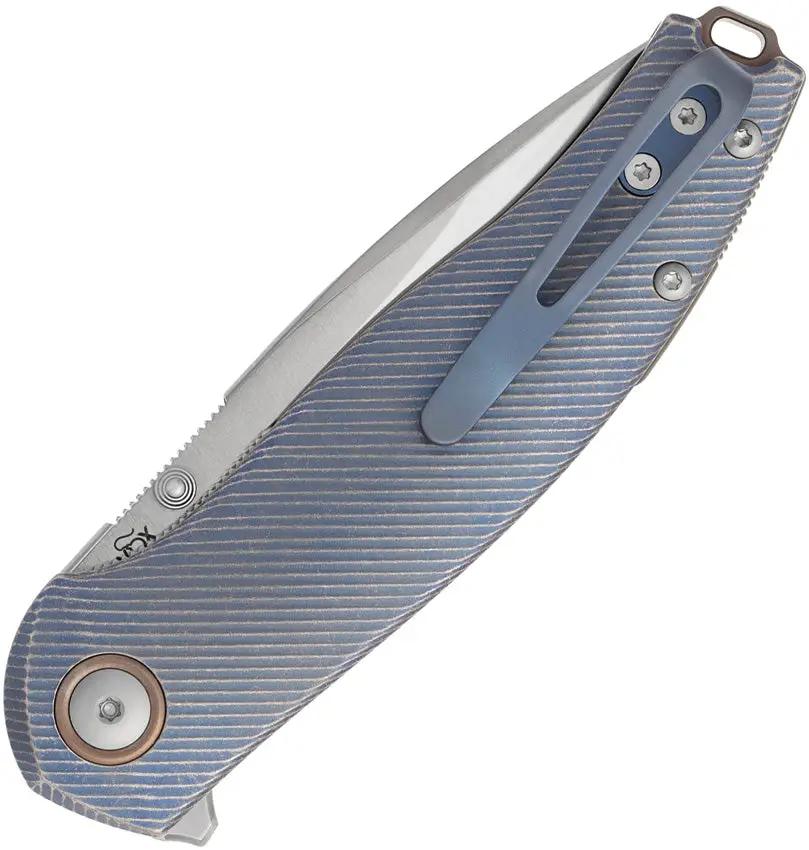 Viper Vale Linerlock Knife - Blue Titanium Handle With MagnaCut 3-Inch Blade For EDC Enthusiasts by Viper