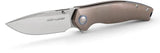 Viper Vale Linerlock Knife - Bronze Titanium MagnaCut Blade For Everyday Carry And Outdoor Adventures by Viper