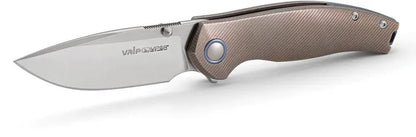 Viper Vale Linerlock Knife - Bronze Titanium MagnaCut Blade For Everyday Carry And Outdoor Adventures by Viper