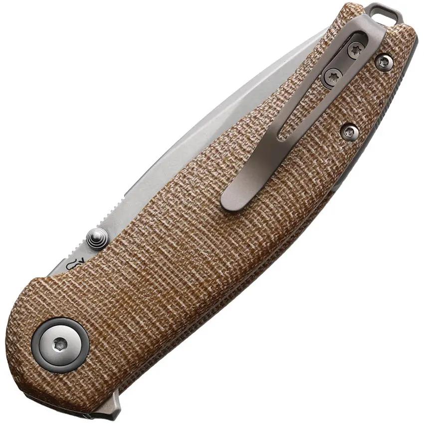Viper Vale Linerlock Knife - CPM MagnaCut 3In Blade, Natural Micarta Handle, Ideal For EDC Enthusiasts by Viper