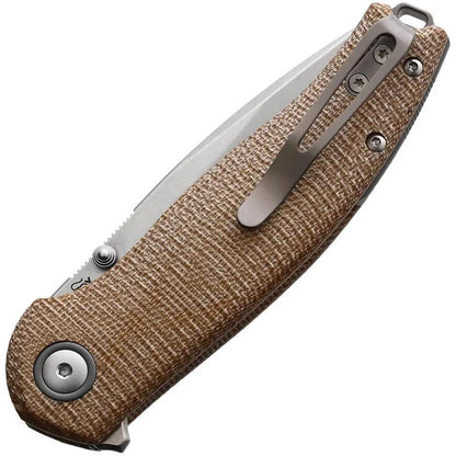 Viper Vale Linerlock Knife - CPM MagnaCut 3In Blade, Natural Micarta Handle, Ideal For EDC Enthusiasts by Viper