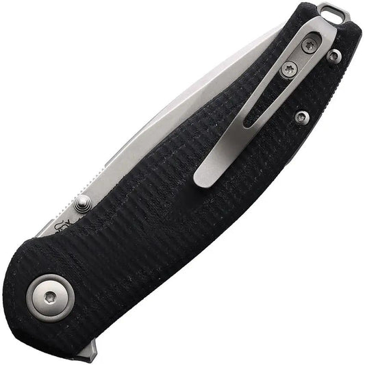 Viper Vale MagnaCut Linerlock Knife - Black SureTouch Handle 3 Inch Blade With Thumb Stud And Extended Tang For EDC by Viper