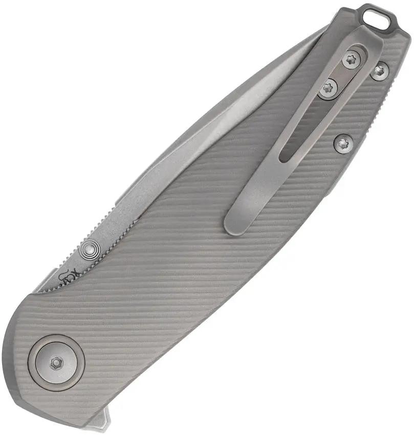Viper Vale Linerlock Knife MagnaCut Gray Titanium Handle Pocket Clip - EDC Ready With MagnaCut Performance by Viper