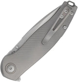 Viper Vale Linerlock Knife MagnaCut Gray Titanium Handle Pocket Clip - EDC Ready With MagnaCut Performance by Viper
