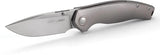 Viper Vale Linerlock Knife MagnaCut Gray Titanium Handle Pocket Clip - EDC Ready With MagnaCut Performance by Viper