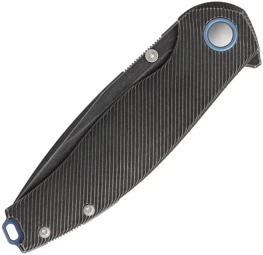 Viper Vale Linerlock Knife - 3In MagnaCut Blade Titanium Handle Black Stonewash EDC Ready by Viper