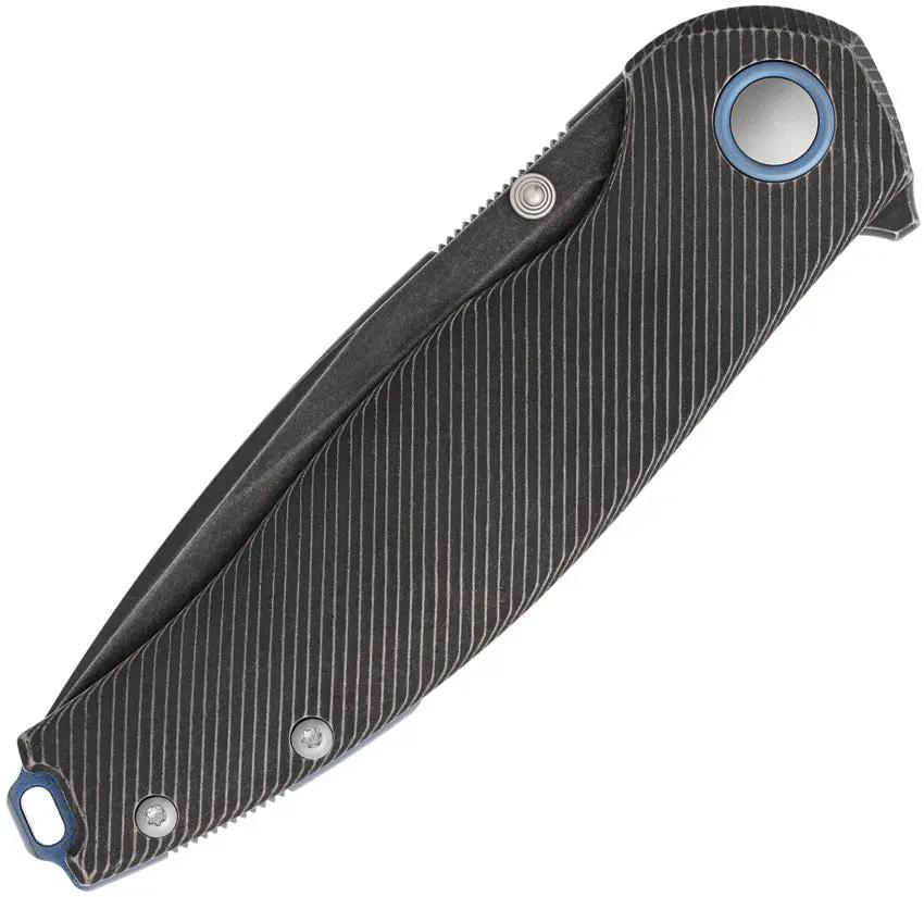 Viper Vale Linerlock Knife - 3In MagnaCut Blade Titanium Handle Black Stonewash EDC Ready by Viper