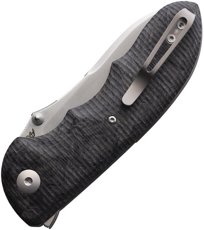 Viper Moon Button Lock Knife - MagnaCut Blade With Dark Matter Carbon Fiber Handle For EDC by Viper