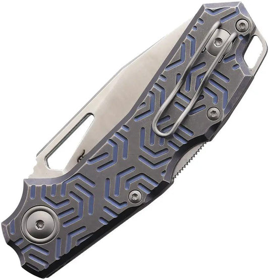 Viper Alfa Lockback Knife Blue Titanium Handle MagnaCut Blade - Lightweight EDC Ready For Everyday Carry by Viper