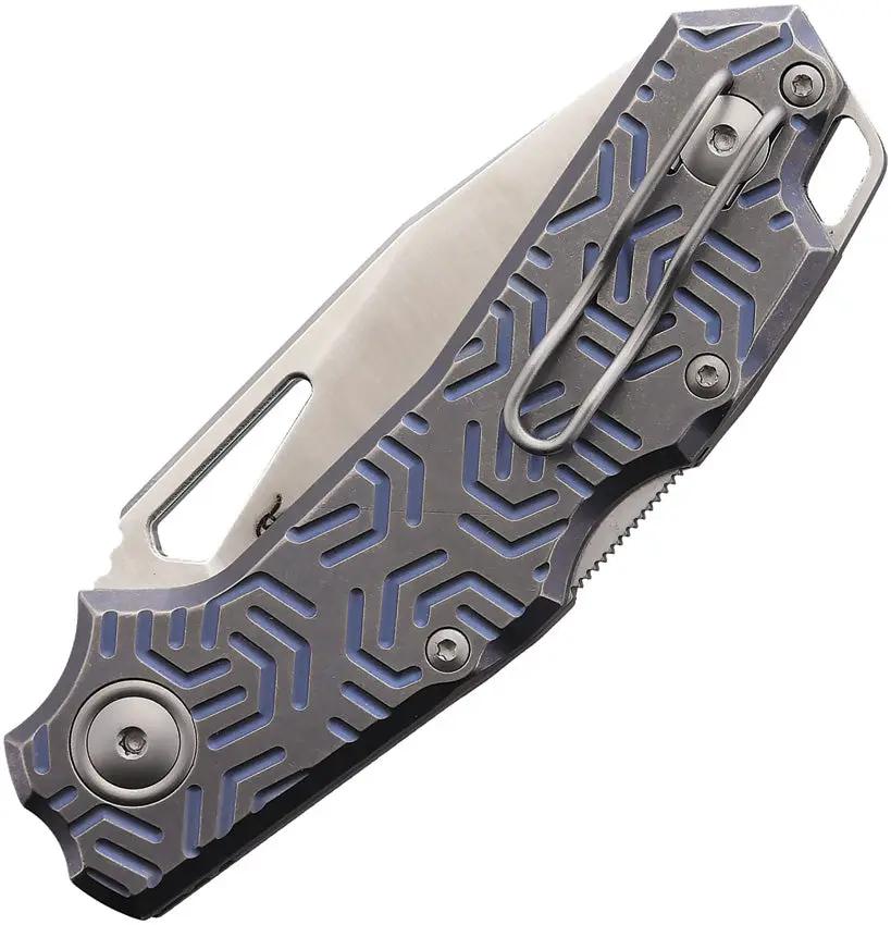Viper Alfa Lockback Knife Blue Titanium Handle MagnaCut Blade - Lightweight EDC Ready For Everyday Carry by Viper