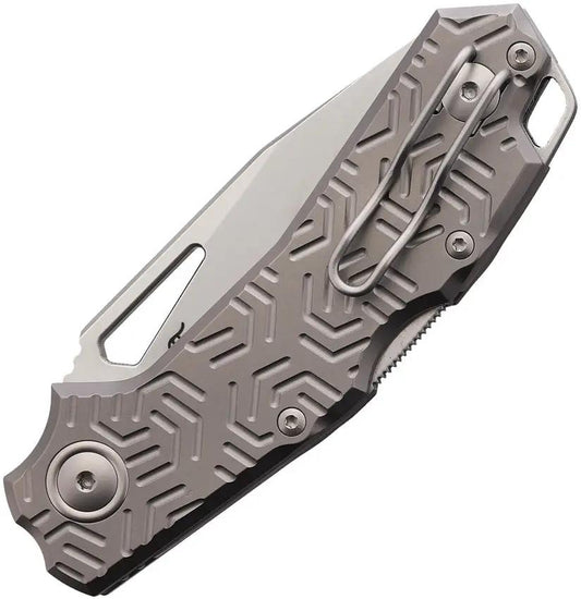 Viper Alfa Lockback Knife - MagnaCut Blade Gray Titanium Handle for Everyday Carry by Viper