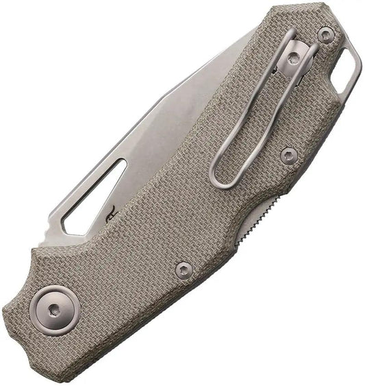 Viper Alfa Lockback Knife - MagnaCut Blade, Green Micarta Handle, 3.88 Inch Closed, Premium Rugged EDC by Viper