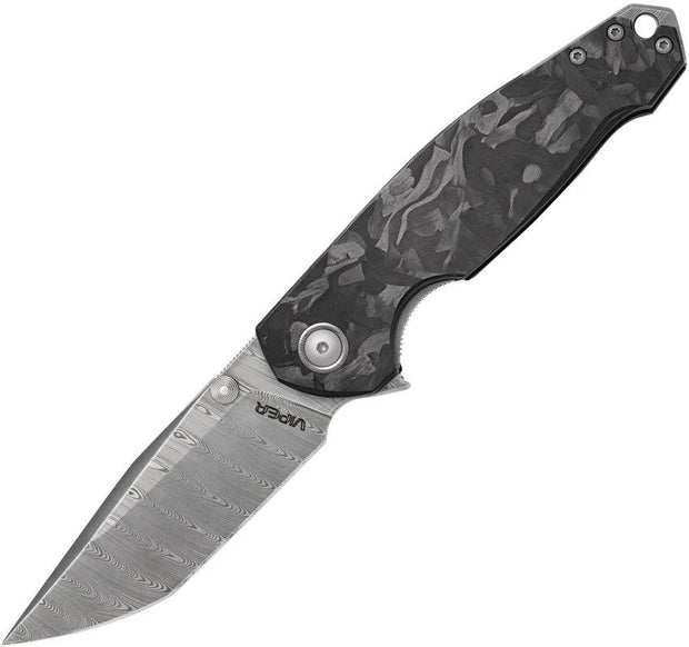 Viper Katla Linerlock Damascus CF VA5980FCM by Viper