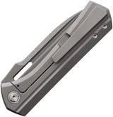 Vanguard Continuum Framelock Gray - Premium Bohler M390 Drop Point Blade With Gray Titanium Handle by Vanguard
