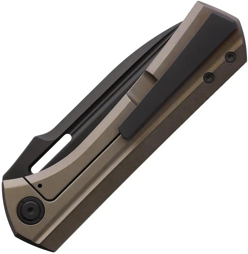 Vanguard Continuum Framelock Bronze Carbon Fiber Inlay Titanium Handle With M390 Blade by Vanguard