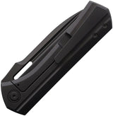 Vanguard Continuum Framelock - Black Titanium Handle With M390 Black Coat Drop Point Blade 4.5 Inch Closed by Vanguard