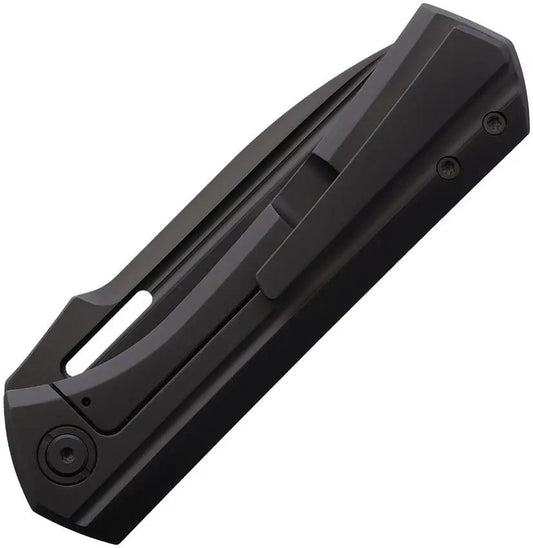 Vanguard Continuum Framelock - Black Titanium Handle With M390 Black Coat Drop Point Blade 4.5 Inch Closed by Vanguard