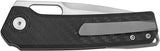 Vanguard Breaker Linerlock Satin S35VN - Carbon Fiber Handle Drop Point EDC Knife by Vanguard
