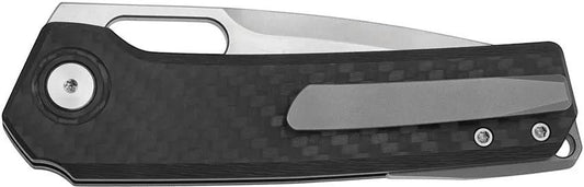 Vanguard Breaker Linerlock Satin S35VN - Carbon Fiber Handle Drop Point EDC Knife by Vanguard