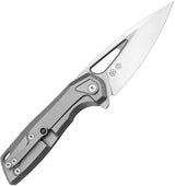 Vanguard StarRunner Framelock Knife - Bohler M390 Blade In Gray Titanium With Semi Mirror Polish by Vanguard