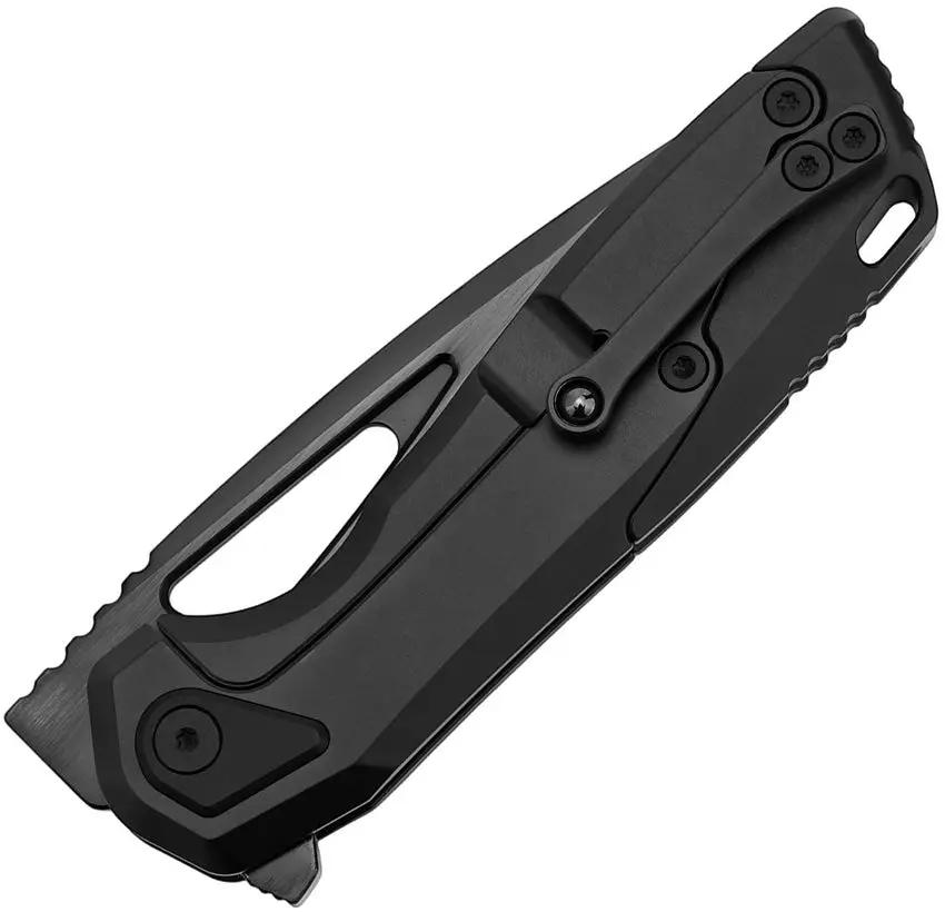 Vanguard StarRunner Framelock Semi DLC - Black DLC Titanium Handle And Bohler M390 Blade Extended Tang by Vanguard