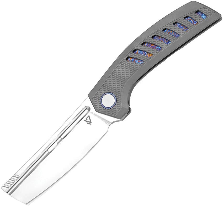 Vanguard Nakiri Framelock Semi Mirror NAKIRI MP GRAY M390 by Vanguard
