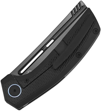 Vanguard Nakiri Framelock Knife - Bohler M390 Cleaver Blade Black DLC Titanium Handle by Vanguard