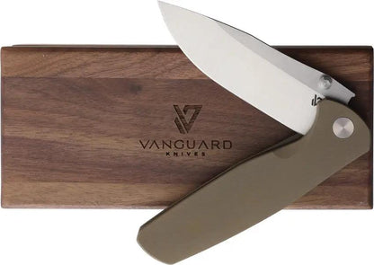Vanguard ESOX Framelock Bronze - Titanium Handle With Timascus Clip And M390 Blade by Vanguard