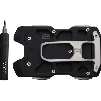Vice Hardware F1 Wallet Black CF - Carbon Fiber Inlay Aluminum Body With Titanium Hardware And RFID Protection by Vice Hardware