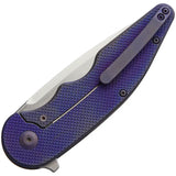 VDK Knives Wasp Framelock Purple VDK010 - Purple Titanium Handle, Satin M390 Tanto Blade by VDK Knives