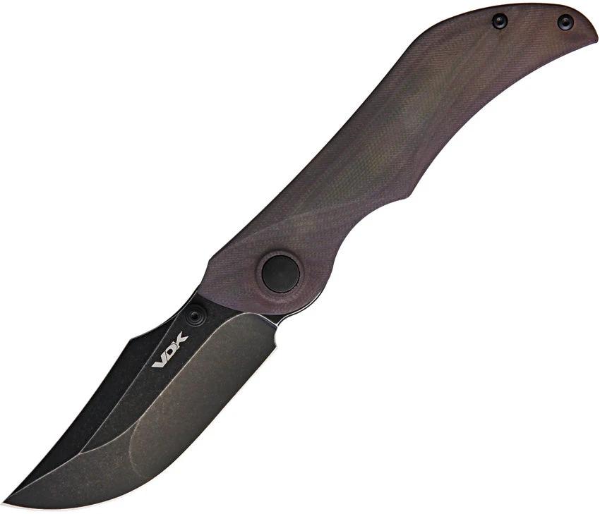 VDK Knives Talisman Linerlock Brown VDK021 BROWN JADE TALISMA by VDK Knives