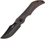 VDK Knives Talisman Linerlock Brown VDK021 BROWN JADE TALISMA by VDK Knives