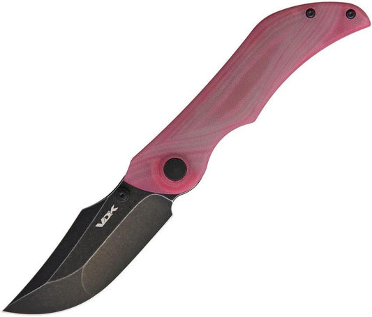 VDK Knives Talisman Linerlock Red VDK023 RED JADE TALISMAN by VDK Knives