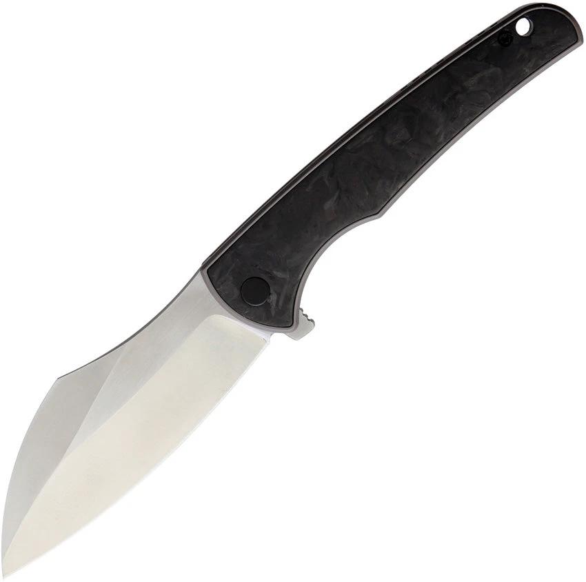 VDK Knives Vice Framelock Black CF VDK030 by VDK Knives