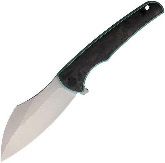 VDK Knives Vice Linerlock Green CF VDK036 by VDK Knives